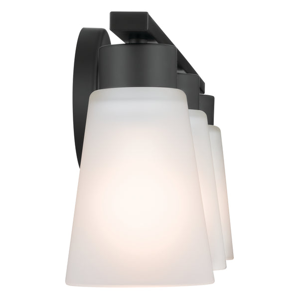 Three Light Bath from the Stamos Collection in Black Finish by Kichler