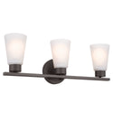 Three Light Bath from the Stamos Collection in Olde Bronze Finish by Kichler