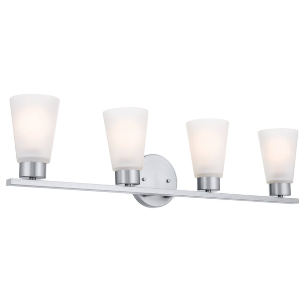 Four Light Bath from the Stamos Collection in Brushed Nickel Finish by Kichler
