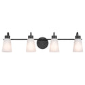 Four Light Bath from the Erma Collection in Black Finish by Kichler