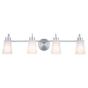 Four Light Bath from the Erma Collection in Brushed Nickel Finish by Kichler