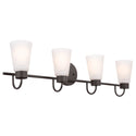 Four Light Bath from the Erma Collection in Olde Bronze Finish by Kichler