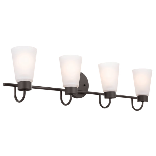 Four Light Bath from the Erma Collection in Olde Bronze Finish by Kichler