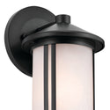 One Light Outdoor Wall Mount from the Lombard Collection in Black Finish by Kichler