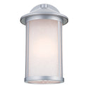 One Light Outdoor Wall Mount from the Lombard Collection in Brushed Aluminum Finish by Kichler