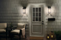 One Light Outdoor Wall Mount from the Lombard Collection in Brushed Aluminum Finish by Kichler