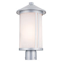 One Light Outdoor Post Lantern from the Lombard Collection in Brushed Aluminum Finish by Kichler