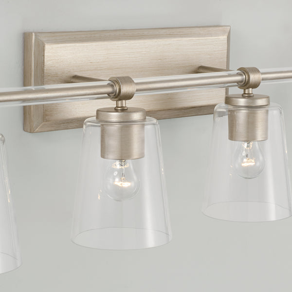 Four Light Vanity from the Breigh Collection in Brushed Champagne Finish by Capital Lighting