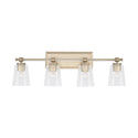 Four Light Vanity from the Breigh Collection in Brushed Champagne Finish by Capital Lighting