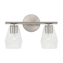 Two Light Vanity from the Dena Collection in Brushed Nickel Finish by Capital Lighting