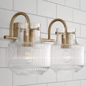 Two Light Vanity from the Nyla Collection in Aged Brass Finish by Capital Lighting