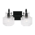 Two Light Vanity from the Nyla Collection in Matte Black Finish by Capital Lighting