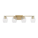 Four Light Vanity from the Lucas Collection in Aged Brass Finish by Capital Lighting