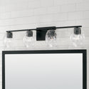 Four Light Vanity from the Lucas Collection in Matte Black Finish by Capital Lighting