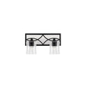 Two Light Vanity from the Avery Collection in Matte Black Finish by Capital Lighting