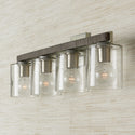 Four Light Vanity from the Sawyer Collection in Carbon Grey and Matte Nickel Finish by Capital Lighting