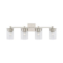 Four Light Vanity from the Mason Collection in Brushed Nickel Finish by Capital Lighting