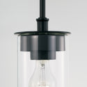 One Light Semi-Flush Mount from the Mason Collection in Matte Black Finish by Capital Lighting