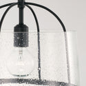 One Light Flush Mount from the Madison Collection in Matte Black Finish by Capital Lighting