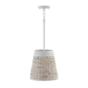 One Light Pendant from the Tallulah Collection in Chalk Wash Finish by Capital Lighting