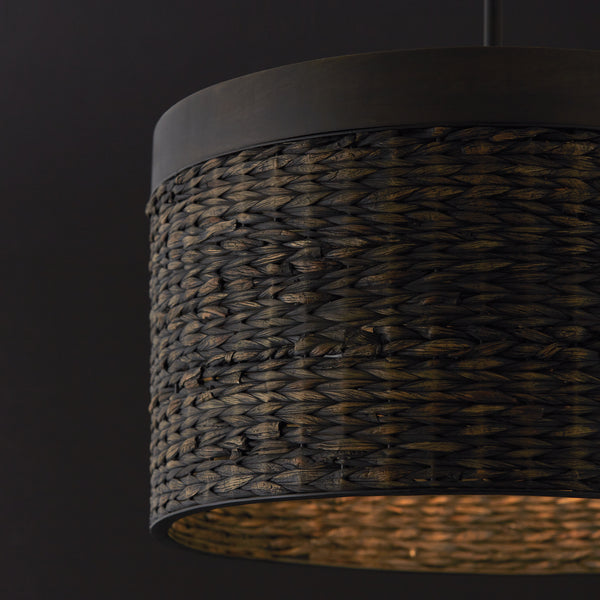 Four Light Pendant from the Tallulah Collection in Charcoal Wash Finish by Capital Lighting