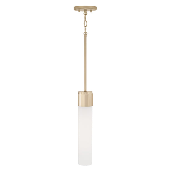 One Light Pendant from the Sutton Collection in Soft Gold Finish by Capital Lighting