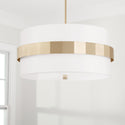 Four Light Pendant from the Sutton Collection in Soft Gold Finish by Capital Lighting