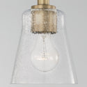 One Light Pendant from the Baker Collection in Aged Brass Finish by Capital Lighting