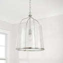 One Light Pendant from the Madison Collection in Brushed Nickel Finish by Capital Lighting