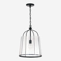 One Light Pendant from the Madison Collection in Matte Black Finish by Capital Lighting