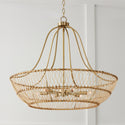Six Light Chandelier from the Wren Collection in Matte Brass Finish by Capital Lighting