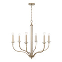 Six Light Chandelier from the Breigh Collection in Brushed Champagne Finish by Capital Lighting