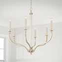 Six Light Chandelier from the Breigh Collection in Brushed Champagne Finish by Capital Lighting