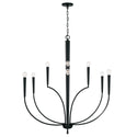 Ten Light Chandelier from the Holden Collection in Matte Black Finish by Capital Lighting