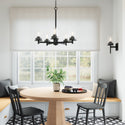 Five Light Chandelier from the Mason Collection in Matte Black Finish by Capital Lighting