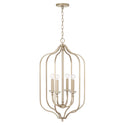 Four Light Foyer Pendant from the Breigh Collection in Brushed Champagne Finish by Capital Lighting