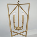 Four Light Foyer Pendant from the Holden Collection in Aged Brass Finish by Capital Lighting