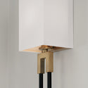 One Light Wall Sconce from the Bleeker Collection in Aged Brass and Black Finish by Capital Lighting