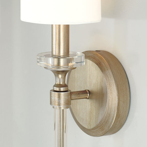 One Light Wall Sconce from the Breigh Collection in Brushed Champagne Finish by Capital Lighting