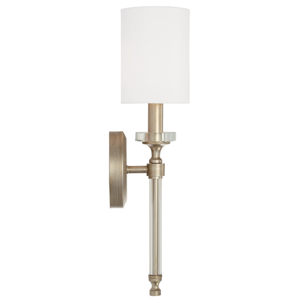 One Light Wall Sconce from the Breigh Collection in Brushed Champagne Finish by Capital Lighting