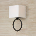One Light Wall Sconce from the Ogden Collection in Brushed Black Iron Finish by Capital Lighting