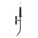 One Light Wall Sconce from the Amara Collection in Matte Black with Brass Finish by Capital Lighting
