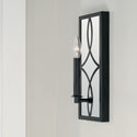 One Light Wall Sconce from the Avery Collection in Matte Black Finish by Capital Lighting