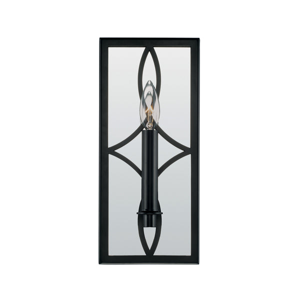 One Light Wall Sconce from the Avery Collection in Matte Black Finish by Capital Lighting
