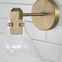 One Light Wall Sconce from the Greer Collection in Aged Brass Finish by Capital Lighting