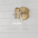 One Light Wall Sconce from the Greer Collection in Aged Brass Finish by Capital Lighting