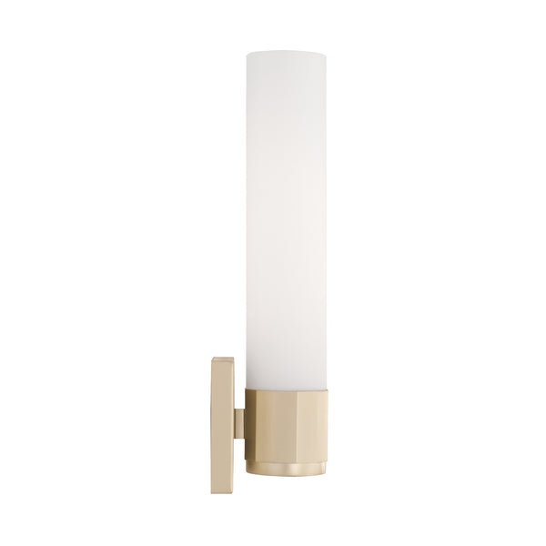 One Light Wall Sconce from the Sutton Collection in Soft Gold Finish by Capital Lighting