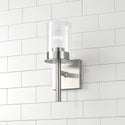 One Light Wall Sconce from the Mason Collection in Brushed Nickel Finish by Capital Lighting