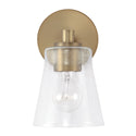One Light Wall Sconce from the Baker Collection in Aged Brass Finish by Capital Lighting