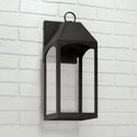 One Light Outdoor Wall Lantern from the Burton Collection in Black Finish by Capital Lighting